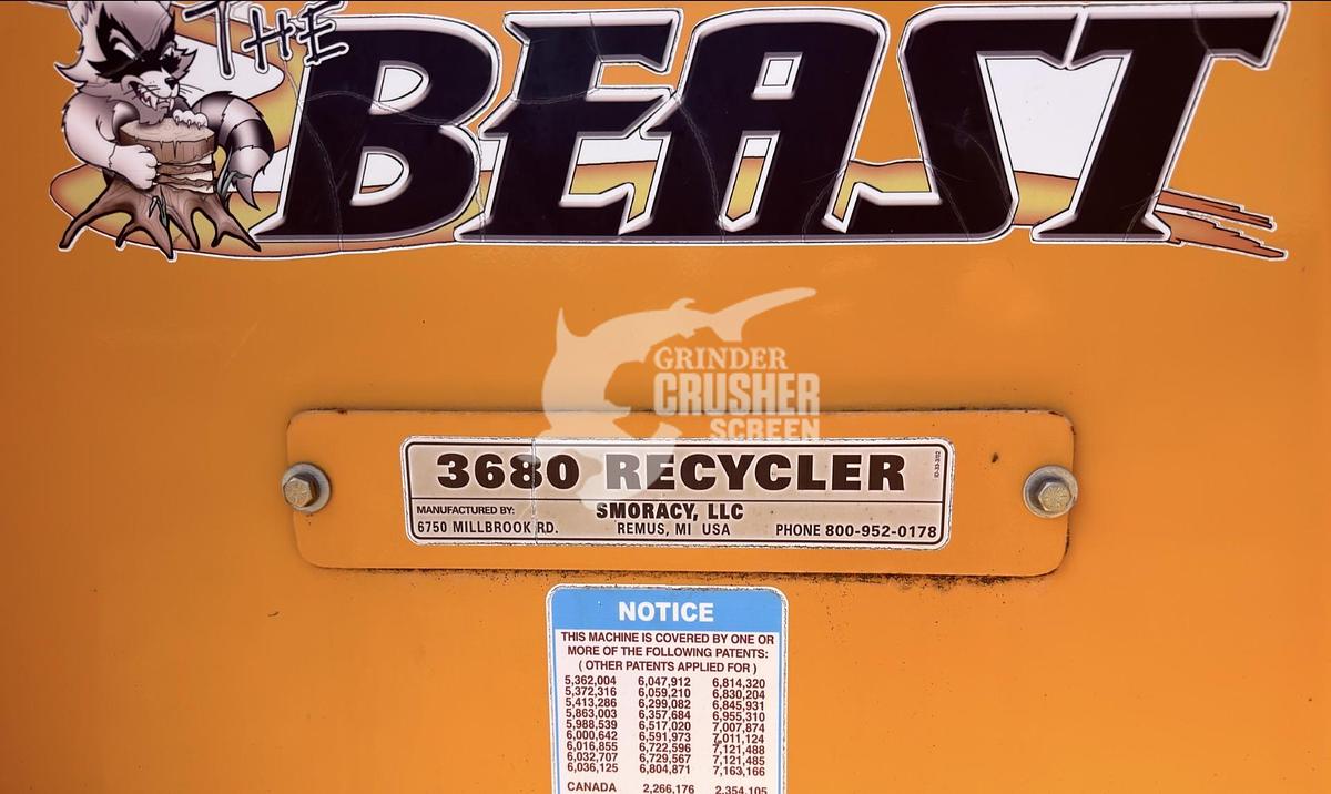 Used 2012 BANDIT BEAST 3680 RECYCLER