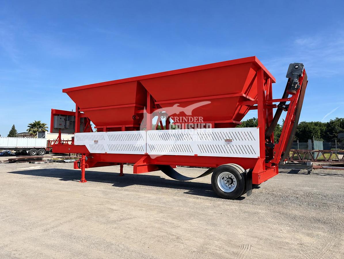 Used NEW ROCK SYSTEMS 108-2P PORTABLE 2 BIN BLENDING HOPPER