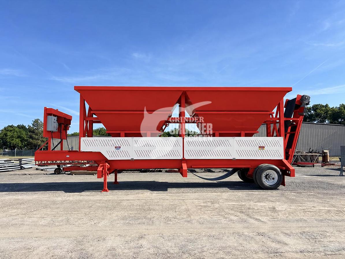 Used NEW ROCK SYSTEMS 108-2P PORTABLE 2 BIN BLENDING HOPPER