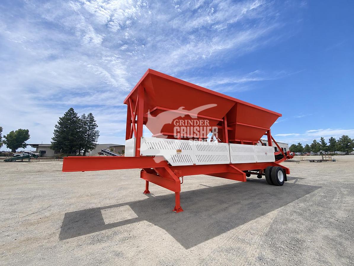 Used NEW ROCK SYSTEMS 108-2P PORTABLE 2 BIN BLENDING HOPPER