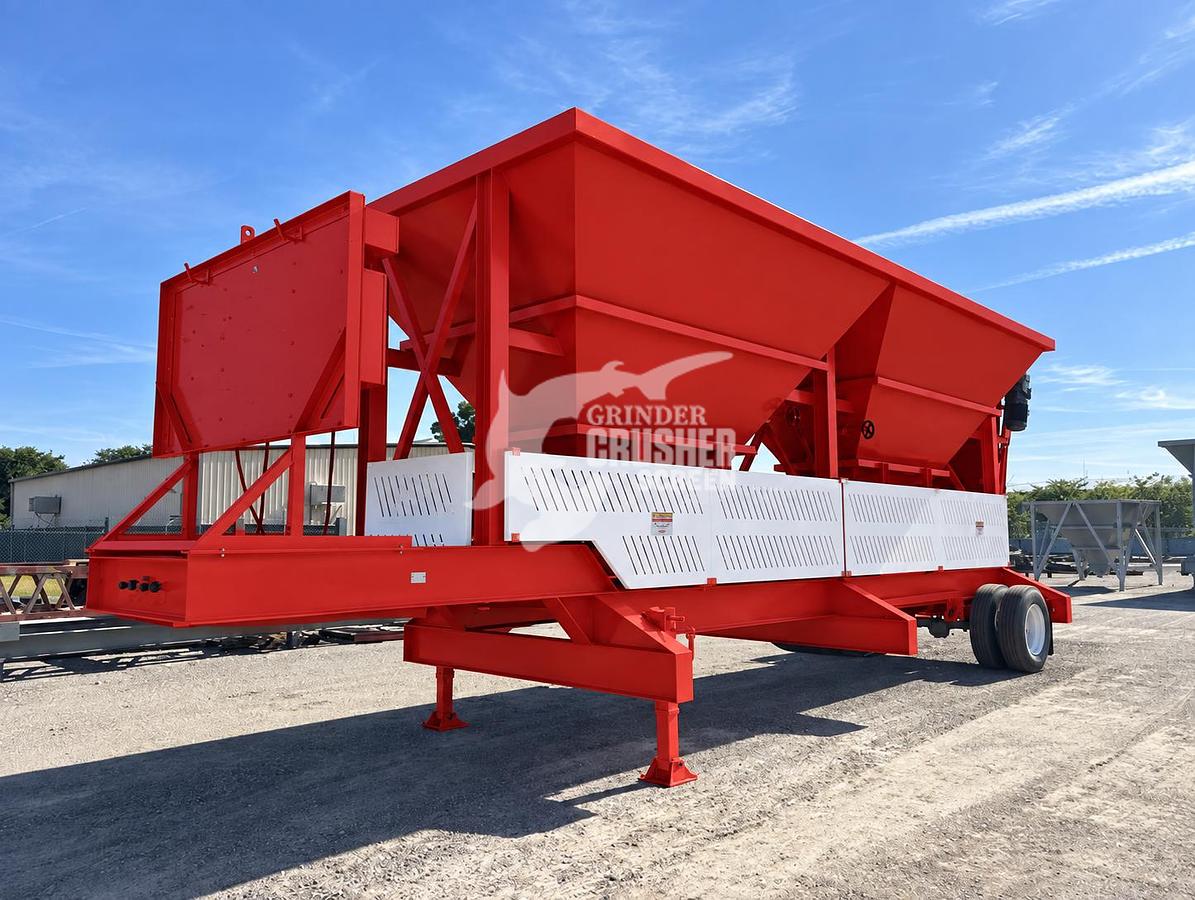 Used NEW ROCK SYSTEMS 108-2P PORTABLE 2 BIN BLENDING HOPPER