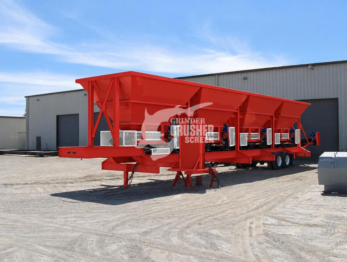Used NEW ROCK SYSTEMS 108-4P PORTABLE 4 BIN BLENDING HOPPER