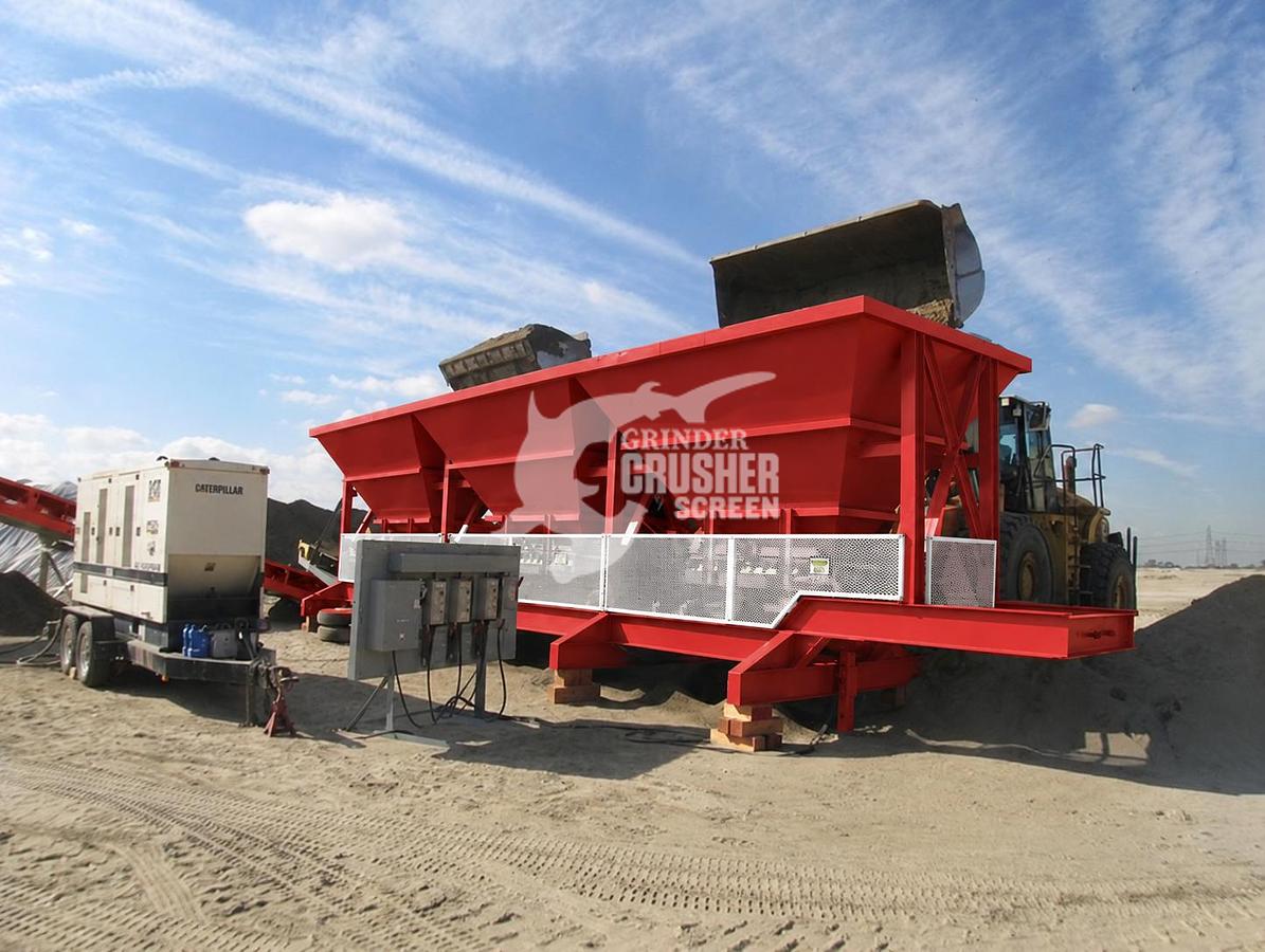 Used NEW ROCK SYSTEMS 108-3P PORTABLE BIN BLENDING HOPPER