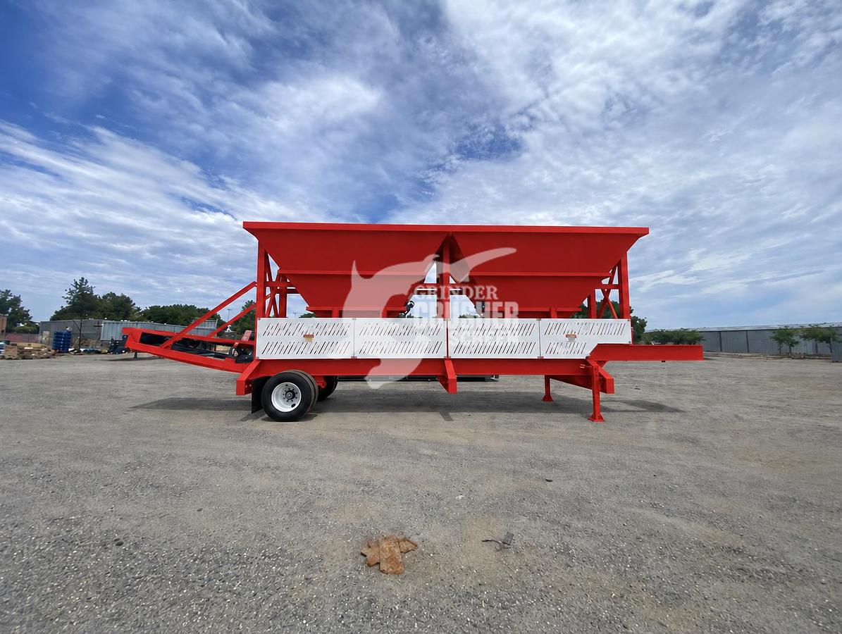 Used NEW ROCK SYSTEMS 108-2P PORTABLE 2 BIN BLENDING HOPPER