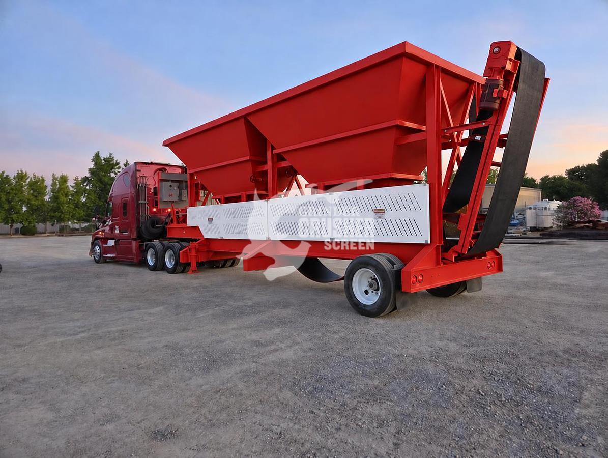 Used NEW ROCK SYSTEMS 108-2P PORTABLE 2 BIN BLENDING HOPPER