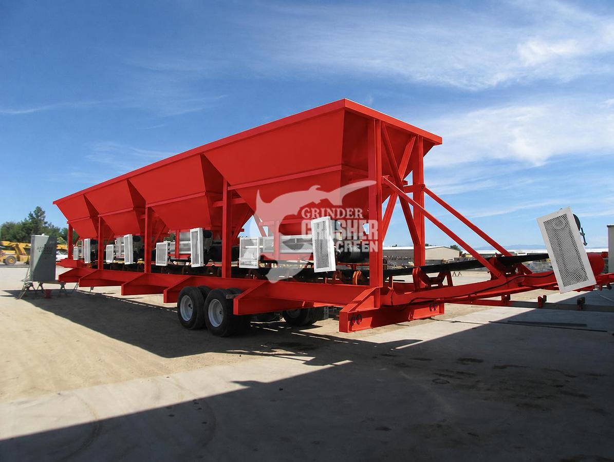 Used NEW ROCK SYSTEMS 108-4P PORTABLE 4 BIN BLENDING HOPPER