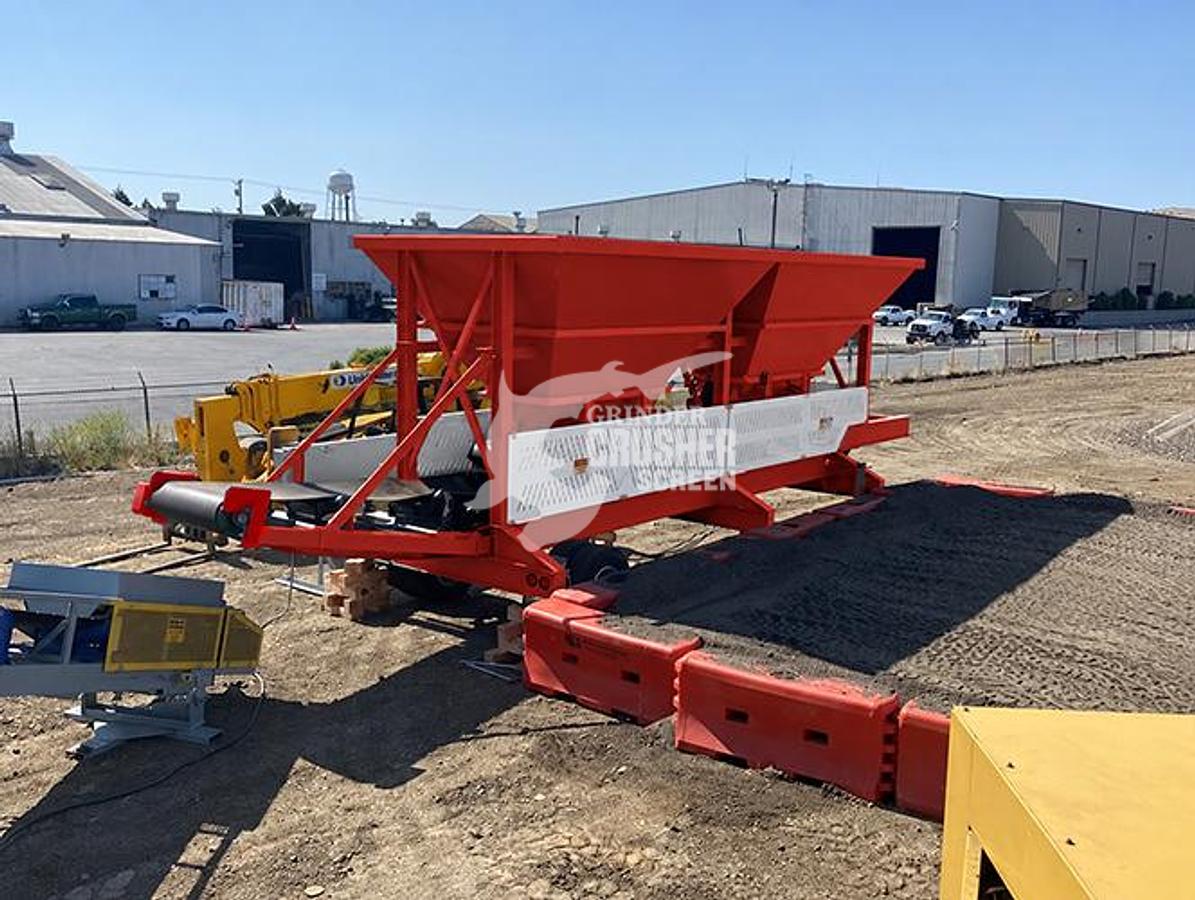 Used NEW ROCK SYSTEMS 108-2P PORTABLE 2 BIN BLENDING HOPPER