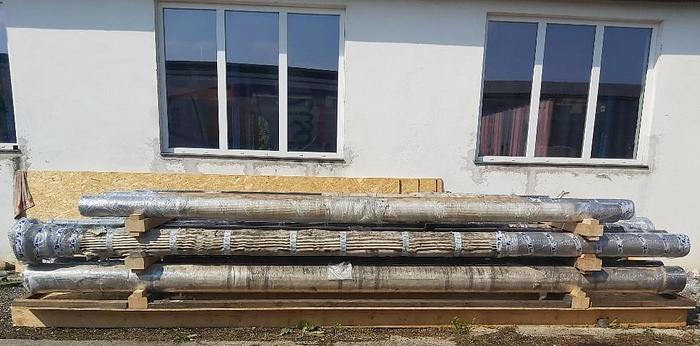 9 pcs spare columns and nuts for alu die-casting machines, Idra, Oleopress / OP Die Casting, new