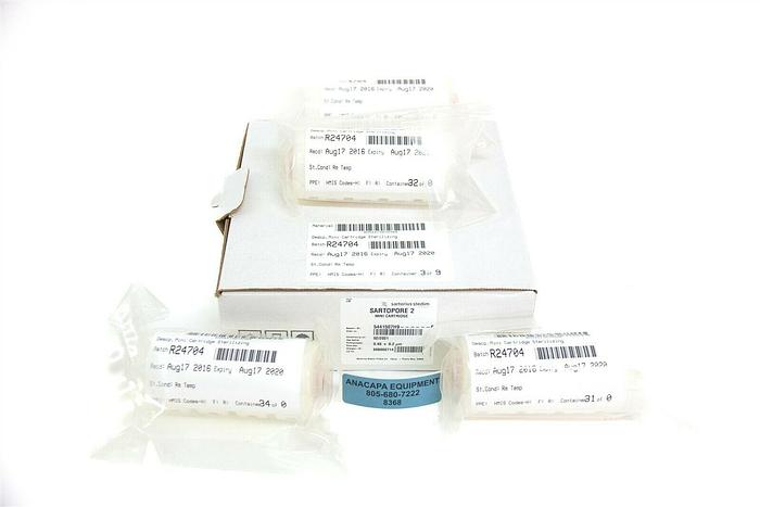 Used Sartorious Stedim Sartopore 2 Mini Cartridge 5441507H9B 0.2 um LOT of 4 (8368)I