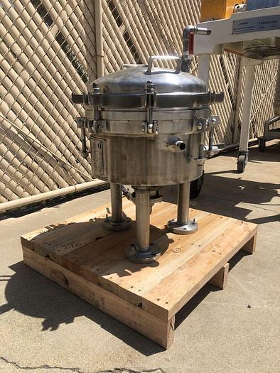 Used Filter, Pressure Leaf, 3.5 SF, 316 S/st, Sparkler, Mdl 14D4 #S743818