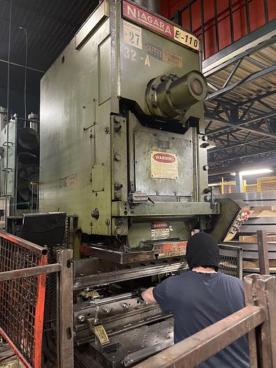Used NIAGARA 110 TON PUNCH PRESS