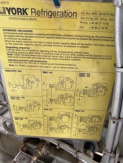 Used Sabroe refrigeration pack