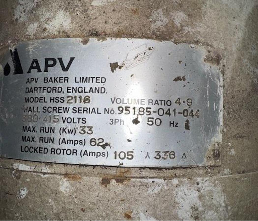 Used APV Screw Compressor