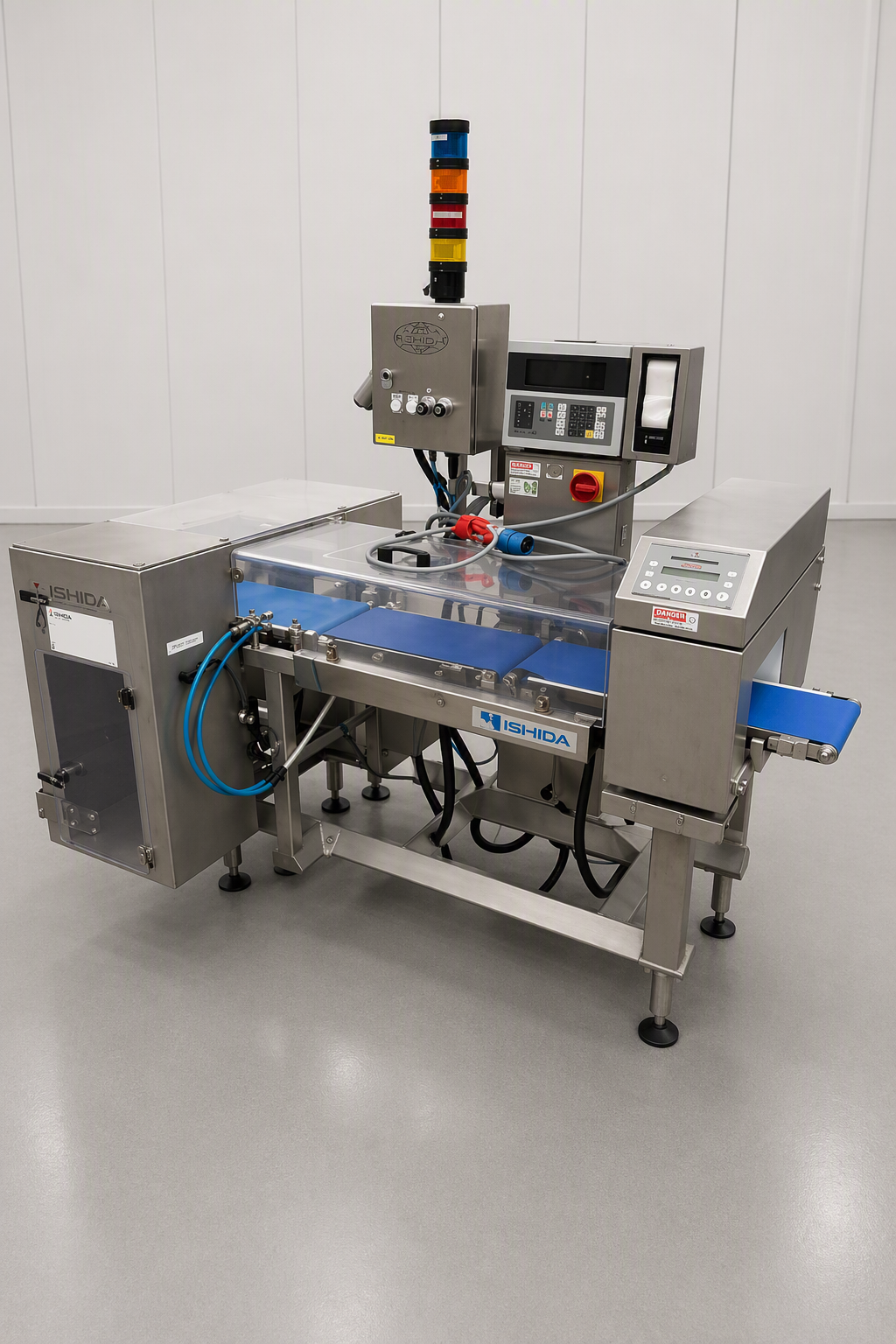 Used ISHIDA METAL DETECTOR / CHECK WEIGHER COMBINATION