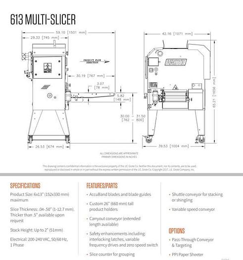 Used Grote 613 Slicer