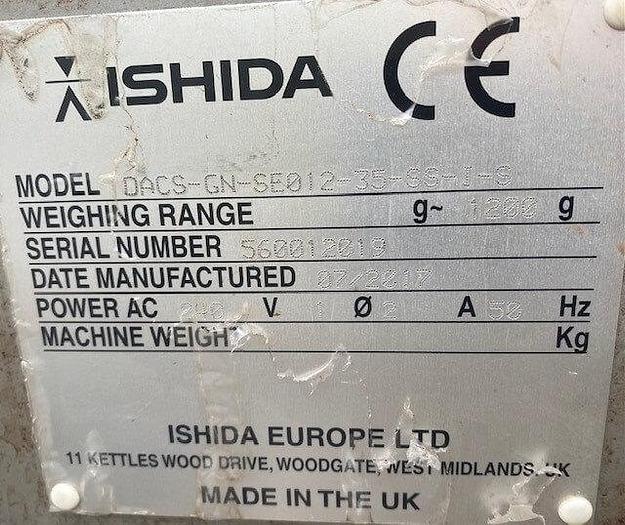 Used Ishida Check Weighing Machine