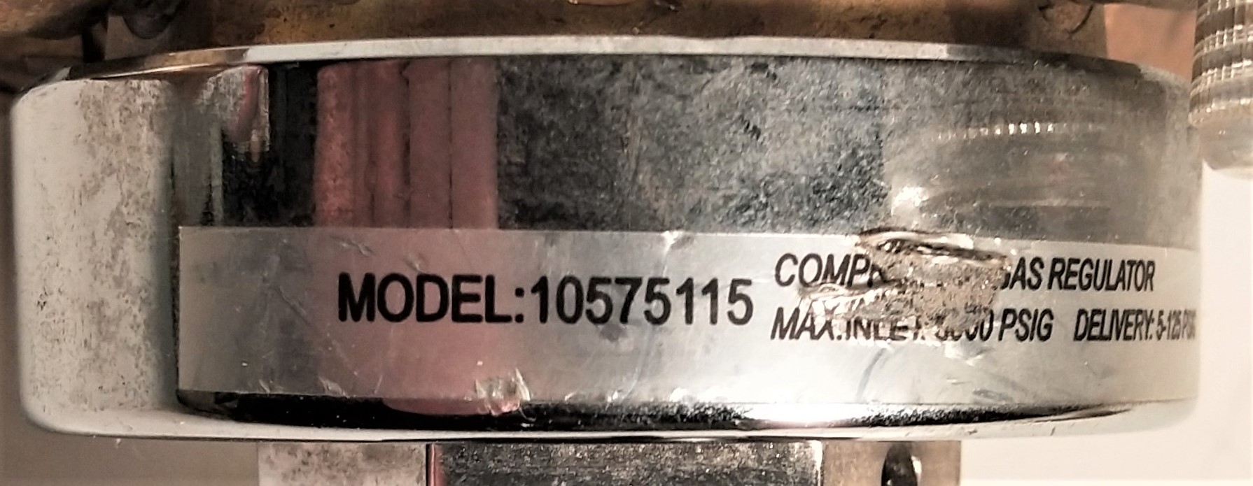 Used Fisherbrand 10-575-115 Regulator with EDI-004 Flash Arrestor - CGA 350