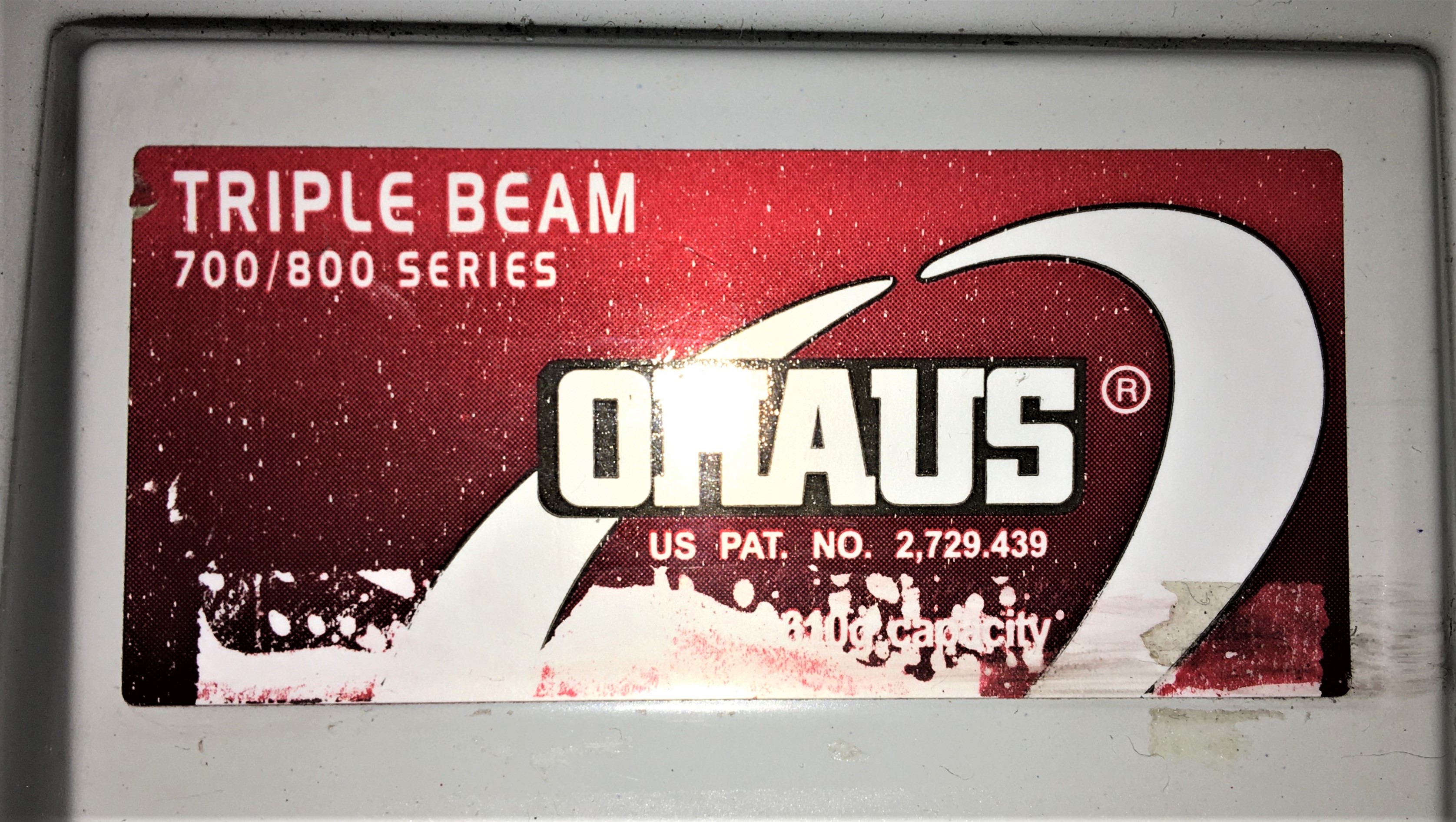 Used Ohaus 700/800 Series Triple Beam Balance - 610g x 0.1g