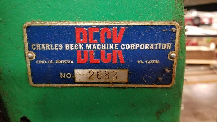 Used 60" SINGLE ROTARY KNIFE BECK SHEETER WITH OUTPUT CONVEYOR