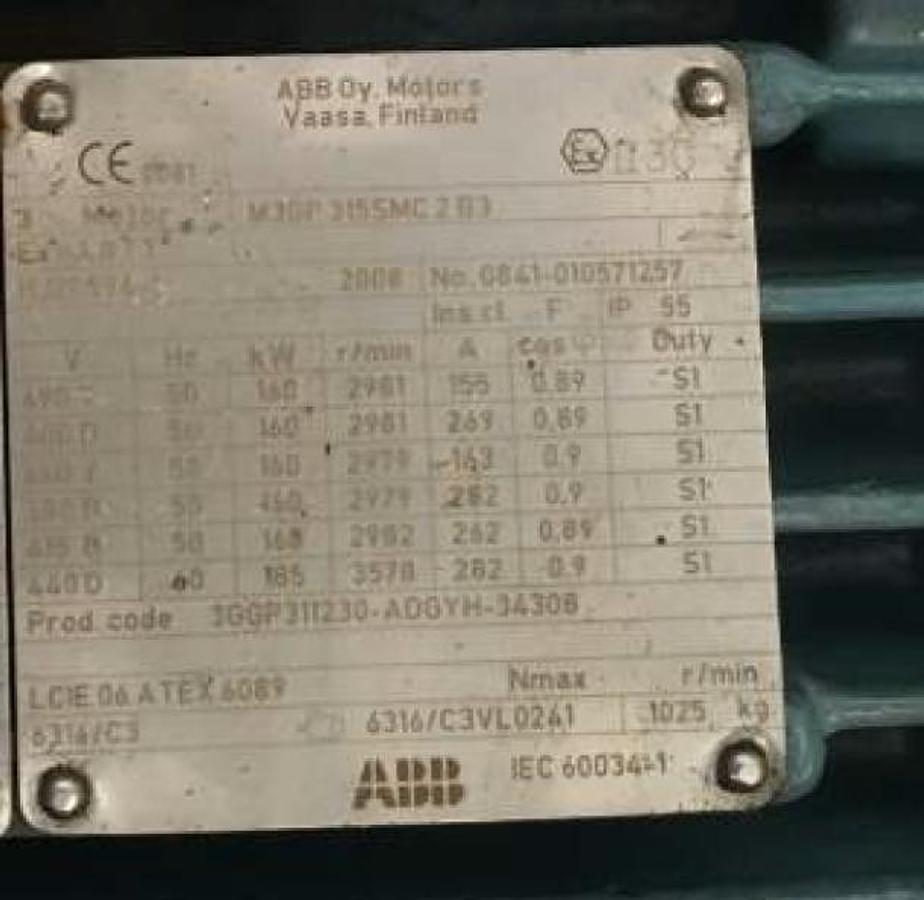 2008 Turbine and Generator Induction plant ORMAT REG 1350W-50 -  1.350 KW