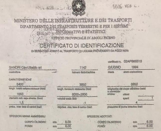 Usato 1994 Autospurgo SANDRI - IVECO - Drain cleaning system