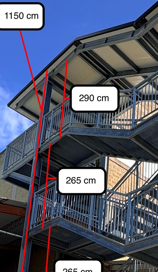 Usato 2014 Scala Industriale Antincendio 3P - Industrial Fire Escape Ladder