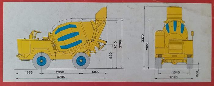 Usato 1995 Betoniera FIORI Airone 2800-4