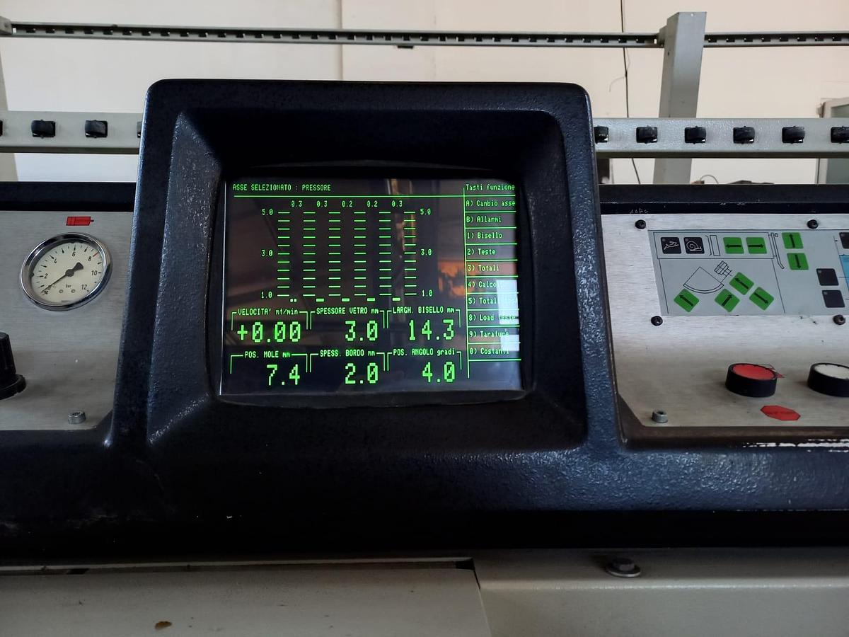 Usato 1994 Bisellatrice BAVELLONI B73 CN - Glass Bevelling Machine