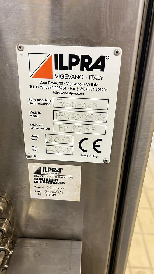 Usato 2013 Termo-sigillatrice ILPRA Foodpack FP 1401/09 VG - Tray heat-sealing machine