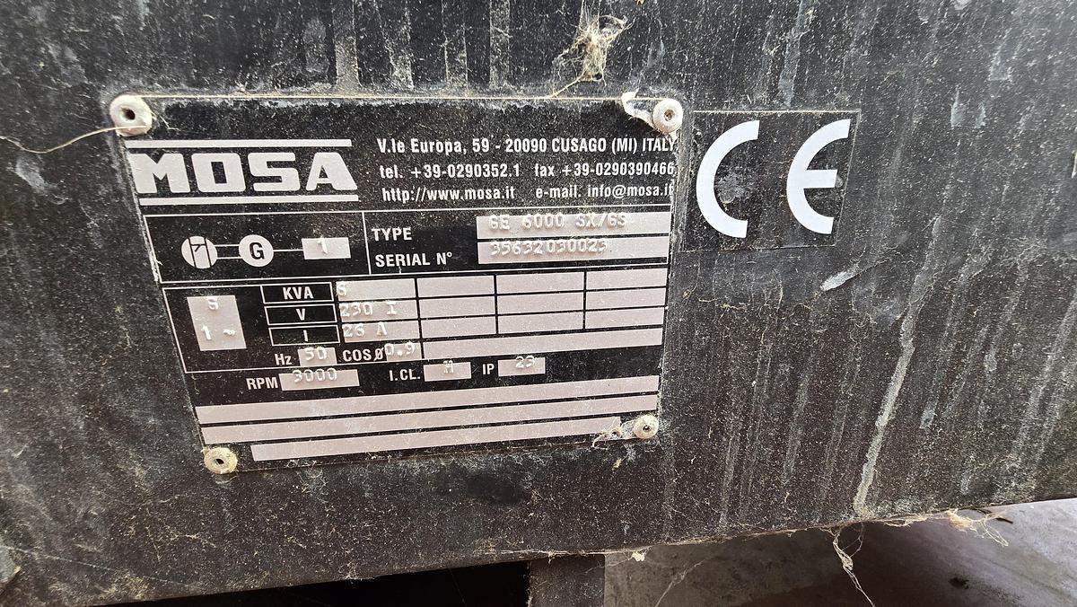 Usato Generator MOSA GE 6000 SX/GS - 6,5 kva