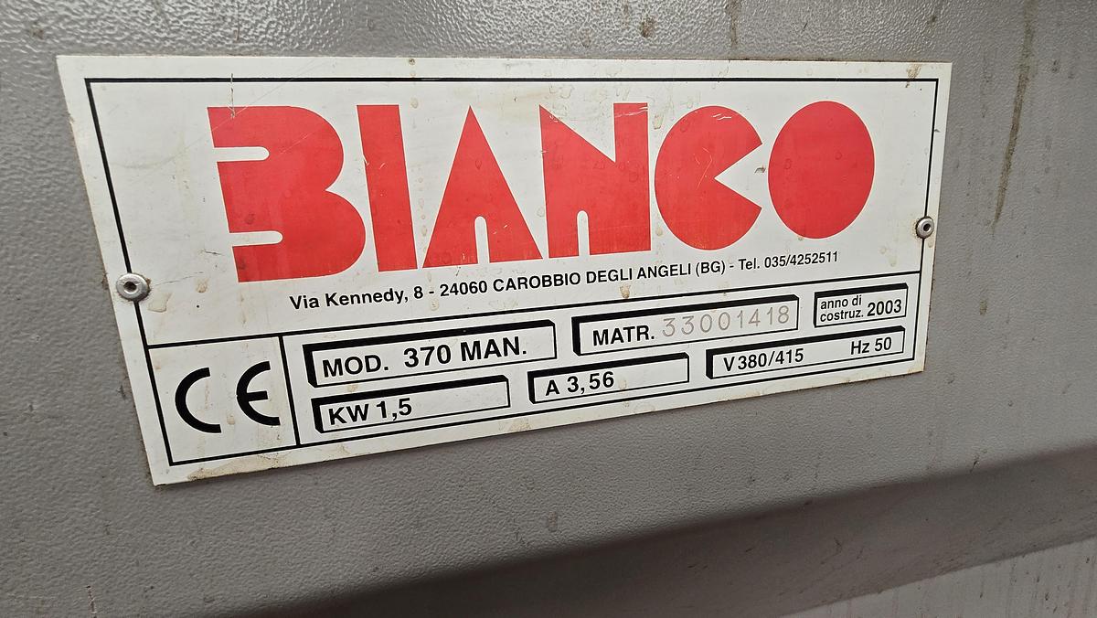 Usato 2003 Sega a nastro BIANCO 370 MAN - Band saw