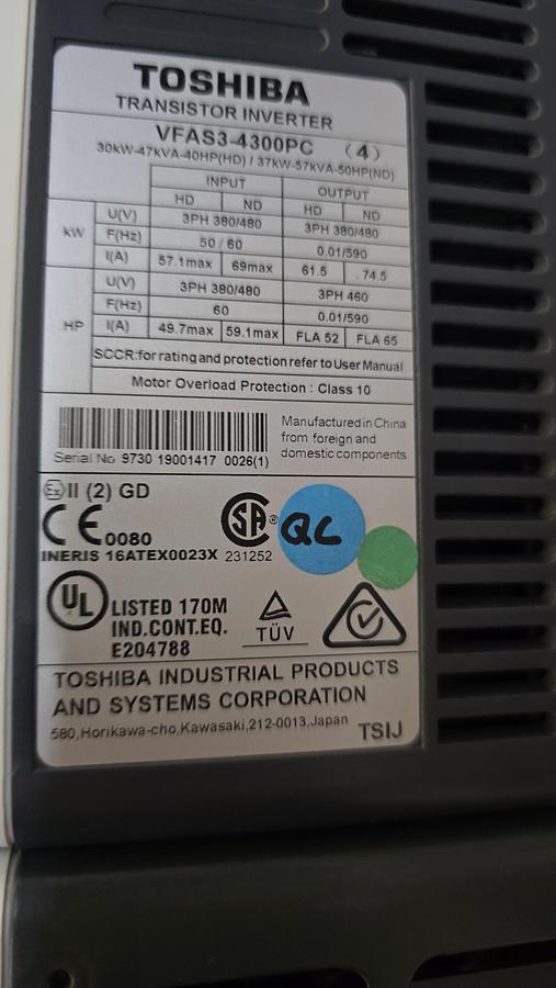 Usato 2020 TOSHIBA VFAS3 4300PC