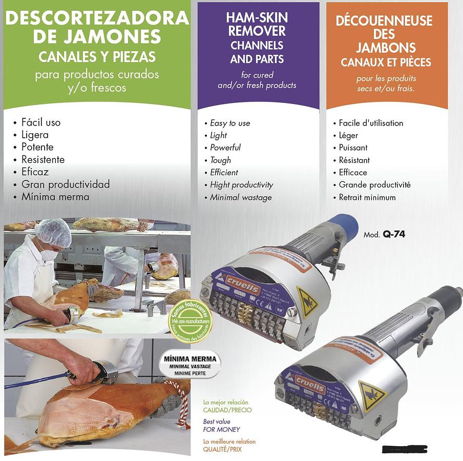 Usato 2013 Scotennatrice Pneumatica Manuale CRUELLS Q74 - Ham skinner
