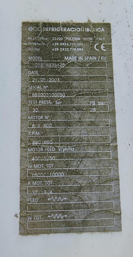 Usato 2003 ECO REFRIGERACION IBERICA VCE8C8695426