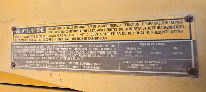 Usato 1993 Pala gommata Caterpillar 980 C - Wheel loader