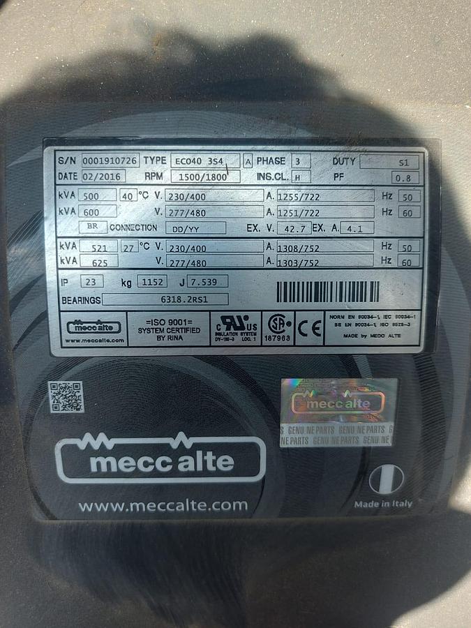 Usato 2016 Generator IVECO MISTRAL i500