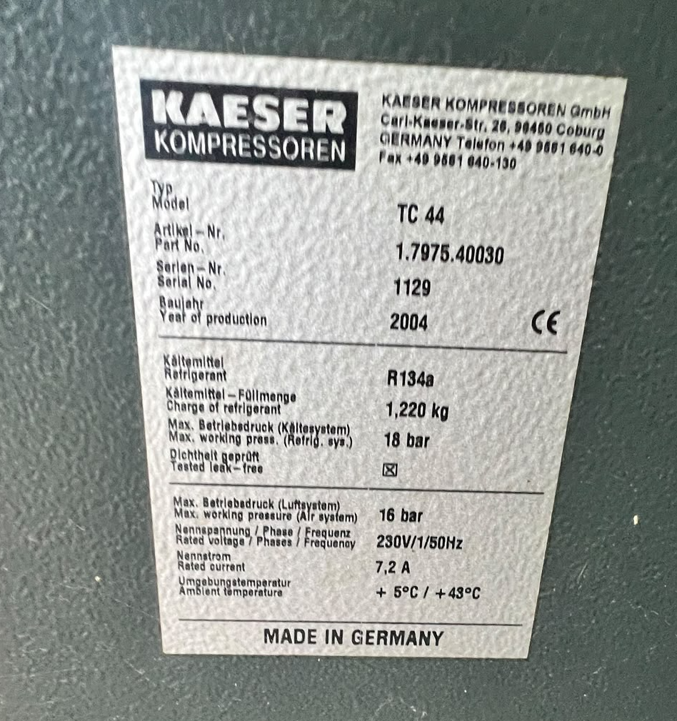 Usato 2008 Compressors KAESER ASD 57 - SM 12 - TC 44