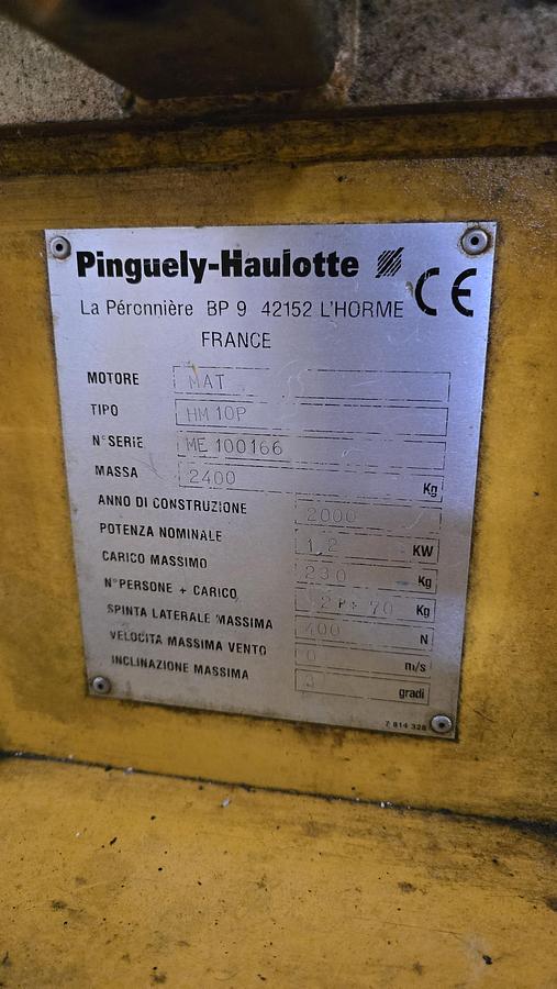 Usato 2000 Piattaforma elevatrice Pinguely-Haulotte HM 10P - Lifting platform