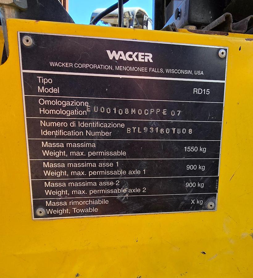 Usato 2007 WACKER RD 15