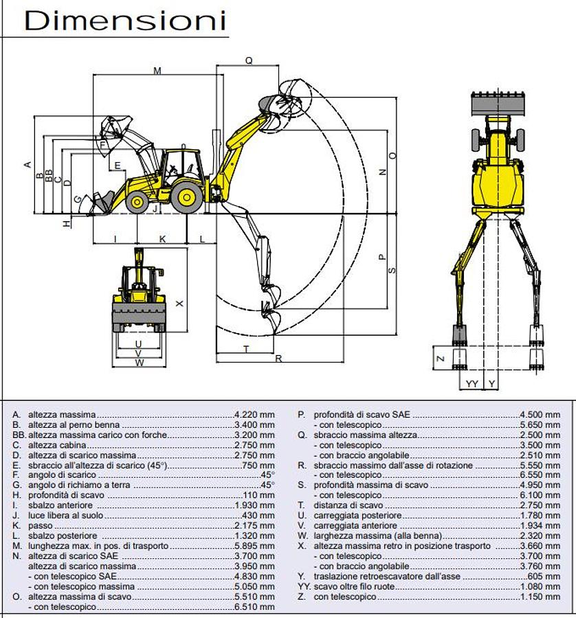 Usato 1996 Terna gommata Komatsu WB 97 R
