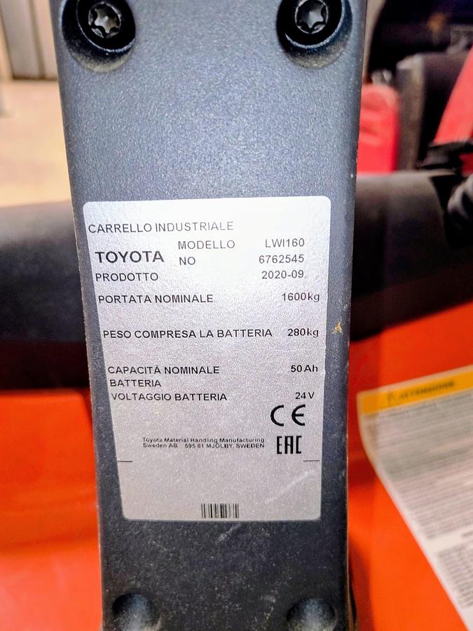 Usato 2020 Transpallet Elettrico Toyota LWI 160