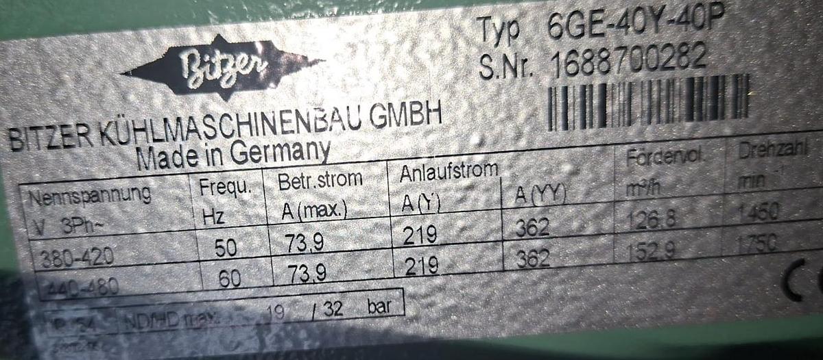 Usato 2016 BITZER 6GE-40Y (40 HP)