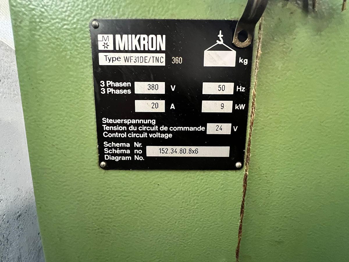 Usato 1993 FRESATRICE UNIVERSALE CNC – MIKRON WF 31 DE - Universal milling machine