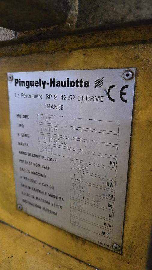 Usato 2000 Piattaforma elevatrice Pinguely-Haulotte HM 10P - Lifting platform