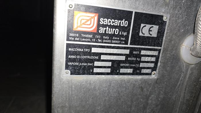 Usato 2007 Impianto confezionatrice Sottovuoto Saccardo Dublino 1300 e  Tunnel di Termo-retrazione TU 1300 - Vacuum packaging machine