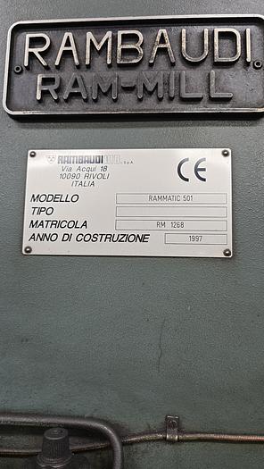 Usato 1997 Fresa RAMBAUDI RAMMATIC 501 - Milling machine
