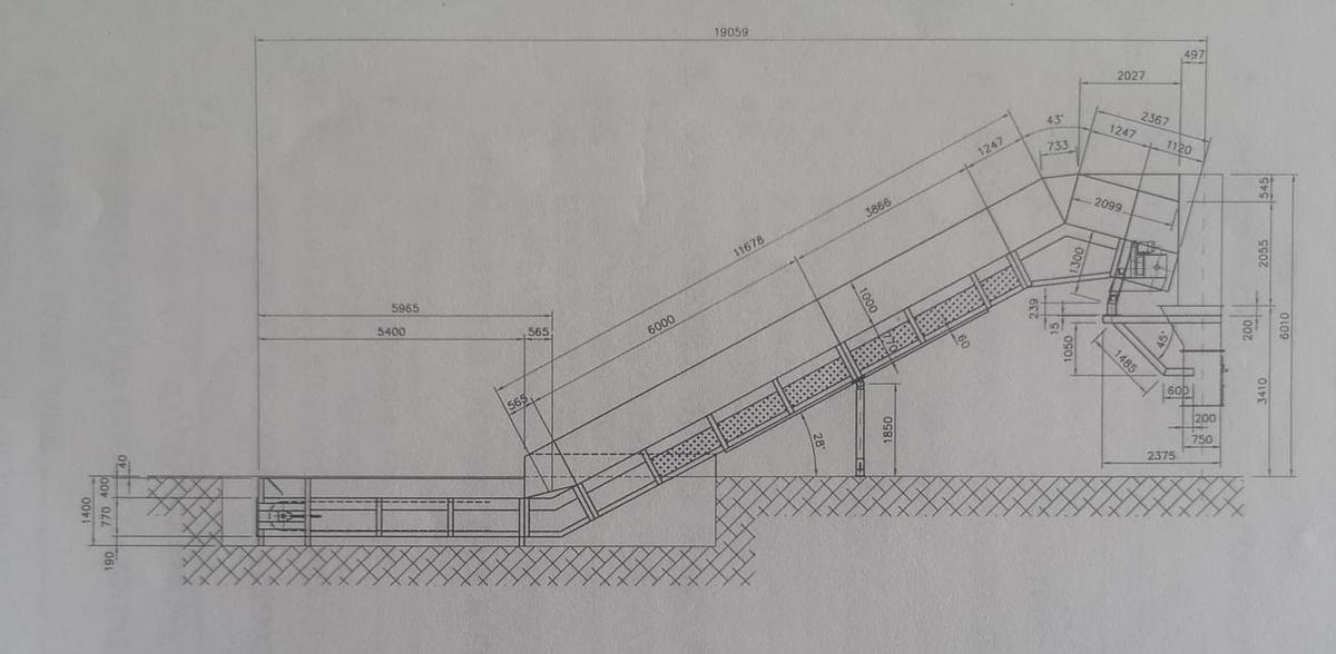 Ricondizionato 2008 Nastro trasportatore SACETI M. 14 - Conveyor belt