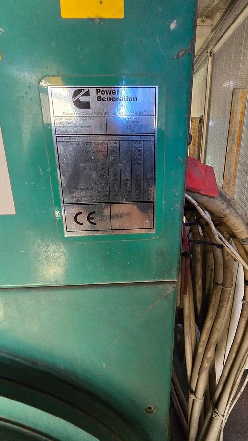 Usato 2007 Generator CUMMINS C900 D5 - 900 kva