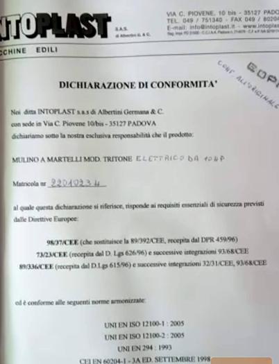 Usato 2002 Frantoio a martelli INTOPLAST Tritone