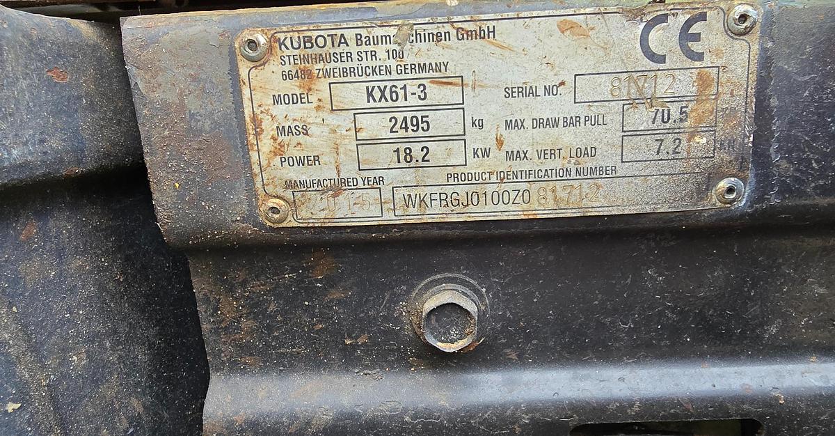 Usato 2015 CUBOTA KX61-3